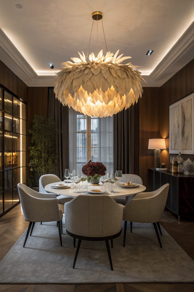 12 Baddie Apartment Ideas That Feel Luxurious on a Budget statement light fixture baddie apartment