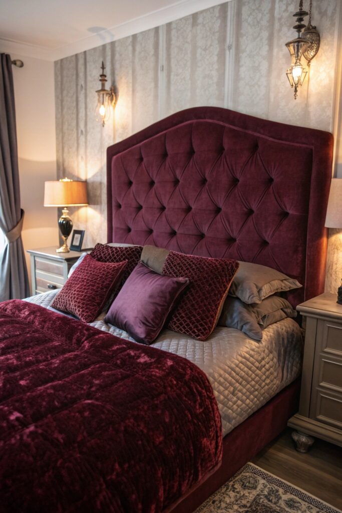 12 Whimsy Goth Bedroom Ideas for a Dark Yet Cozy Aesthetic velvet textures whimsy goth bedroom