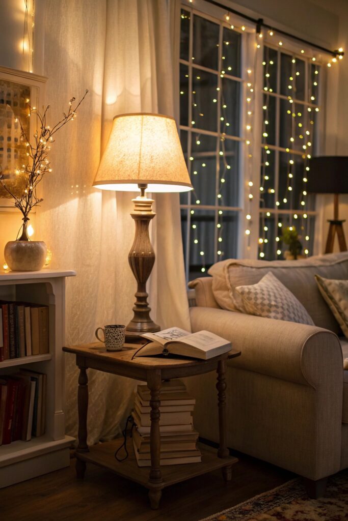 14 Cozy Home Decor Living Room Ideas for a Warm and Inviting Space warm ambient lighting cozy living room