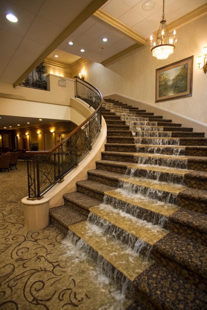 12 Bullnose vs Waterfall Carpet on Stairs: Which Is Better? what waterfall carpet actually is stairs