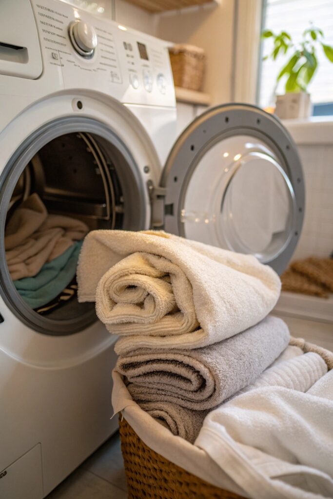 10 Ways to Remove Creases From New Curtains Quickly tumble dry damp towel curtains creases