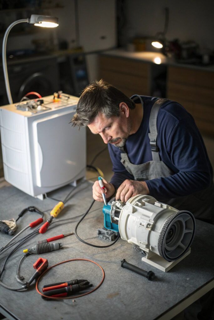 12 Reasons Your Washing Machine Stopped Full of Water faulty drain pump washing machine repair