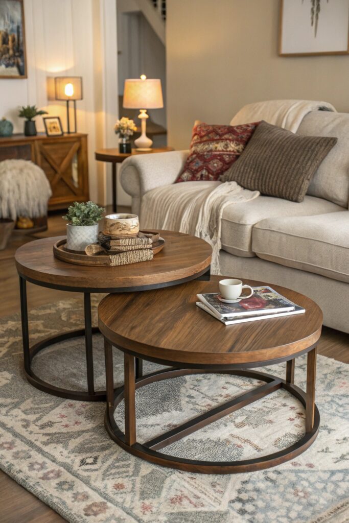 15 Coffee Table Ideas That Instantly Elevate Your Living Room nesting tables coffee table layer