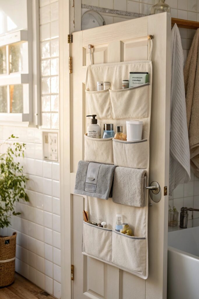 15 Small Space Living Essentials Every Apartment Needs over the door storage racks small space essential