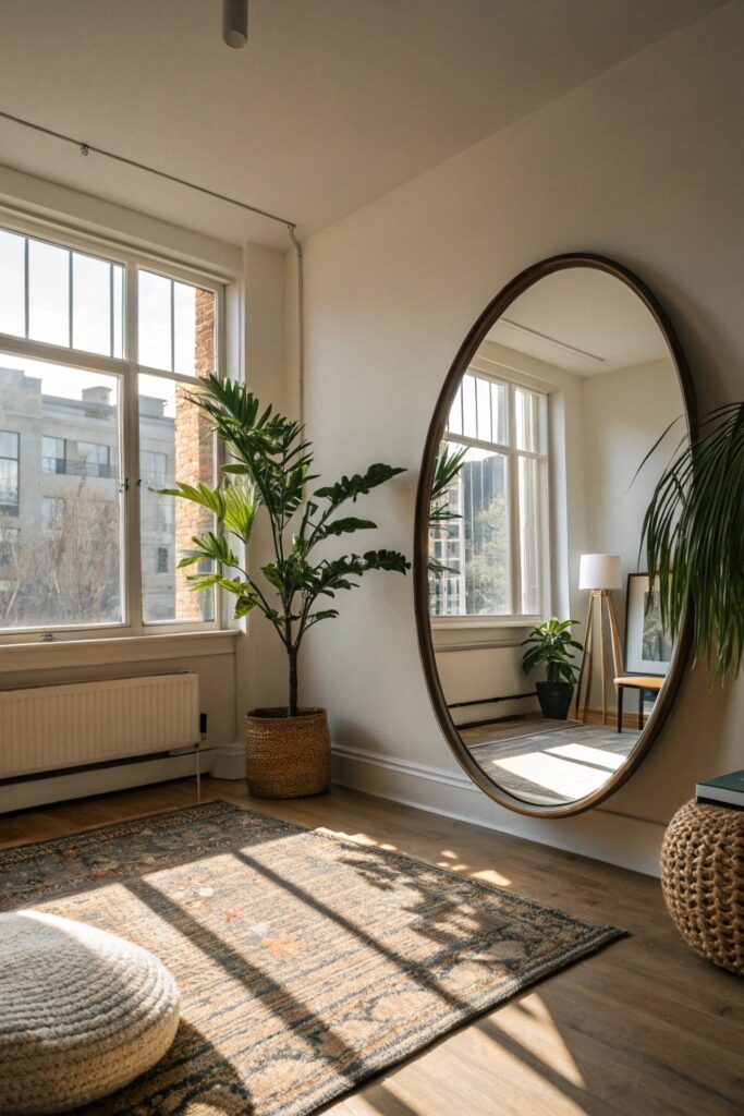 15 Small Living Room Hacks That Make Your Space Feel Twice as Big big mirrors not small small living room