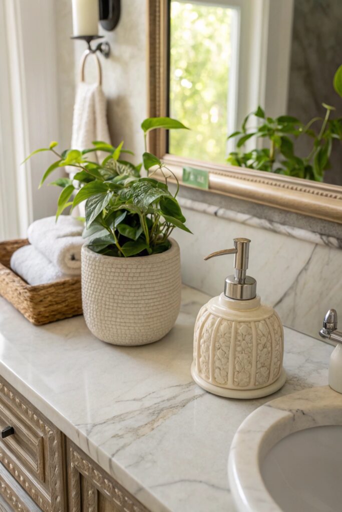 12 Bathroom Counter Decor Ideas That Make Any Vanity Look Expensive