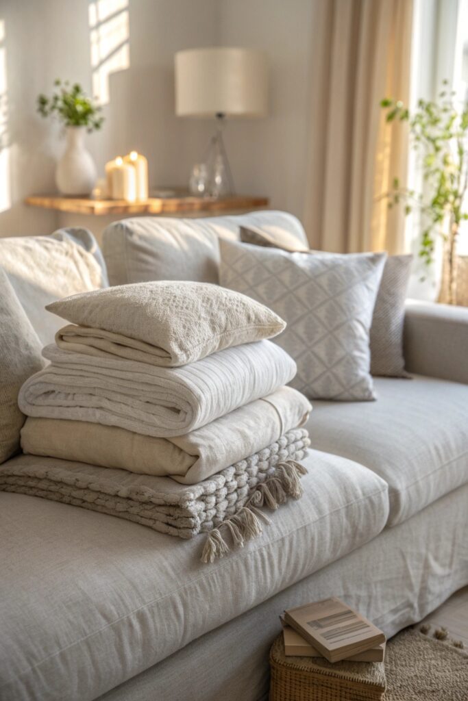12 Ways to Clean and Decorate Your Home This Spring wash swap textiles spring cleaning bedding