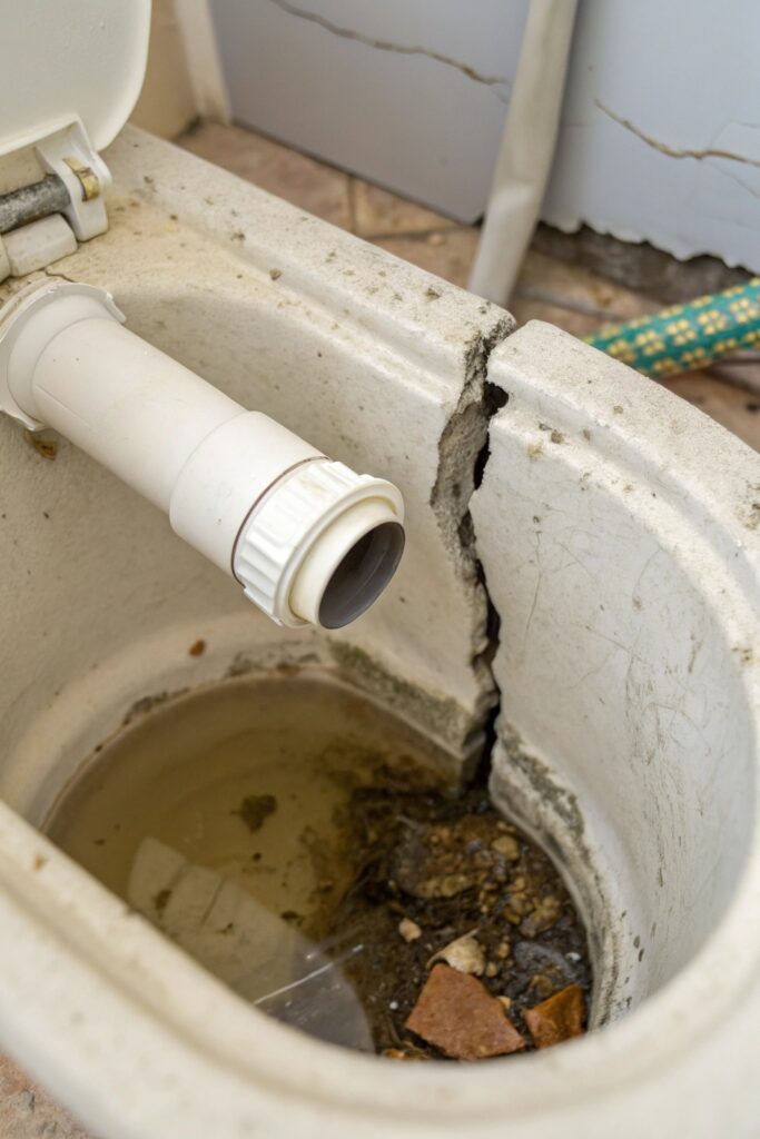 12 Reasons a Toilet Is Still Running After Replacing All Parts overflow tube crack toilet tank