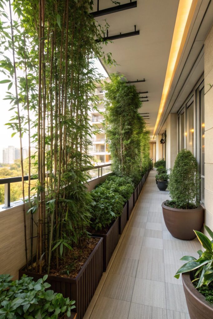 12 Apartment Balcony Privacy Ideas for a Cozy Outdoor Retreat living privacy wall plants balcony