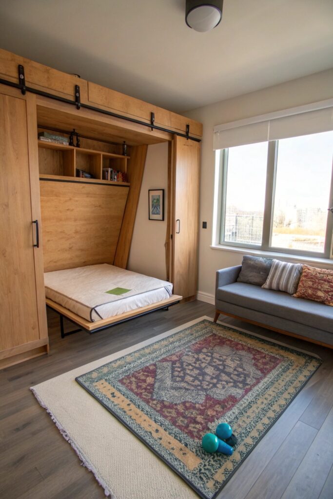 15 Small Space Living Essentials Every Apartment Needs murphy bed wall bed small space essential
