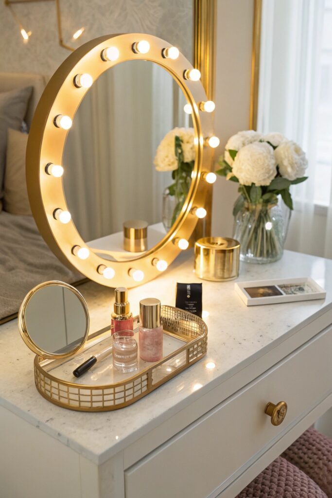 12 Baddie Apartment Ideas That Feel Luxurious on a Budget vanity moment baddie apartment