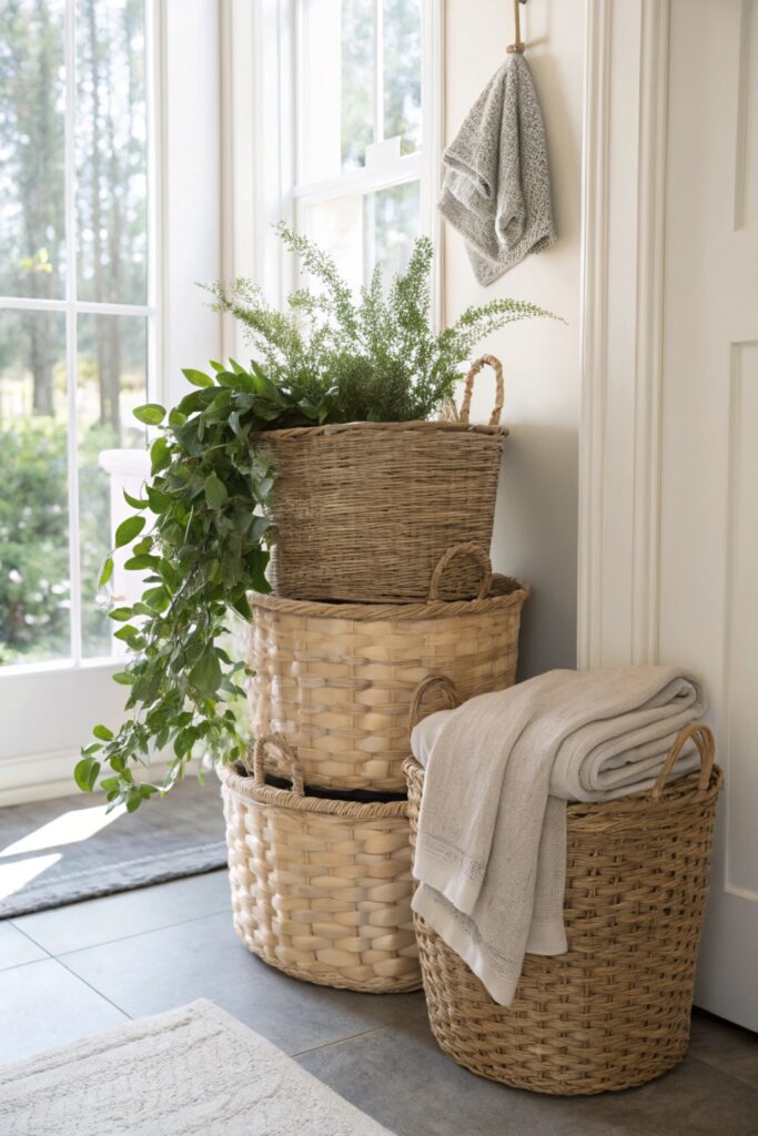 12 Modern Easter Decor Ideas for a Chic Spring Home woven basket statement piece modern easter decor