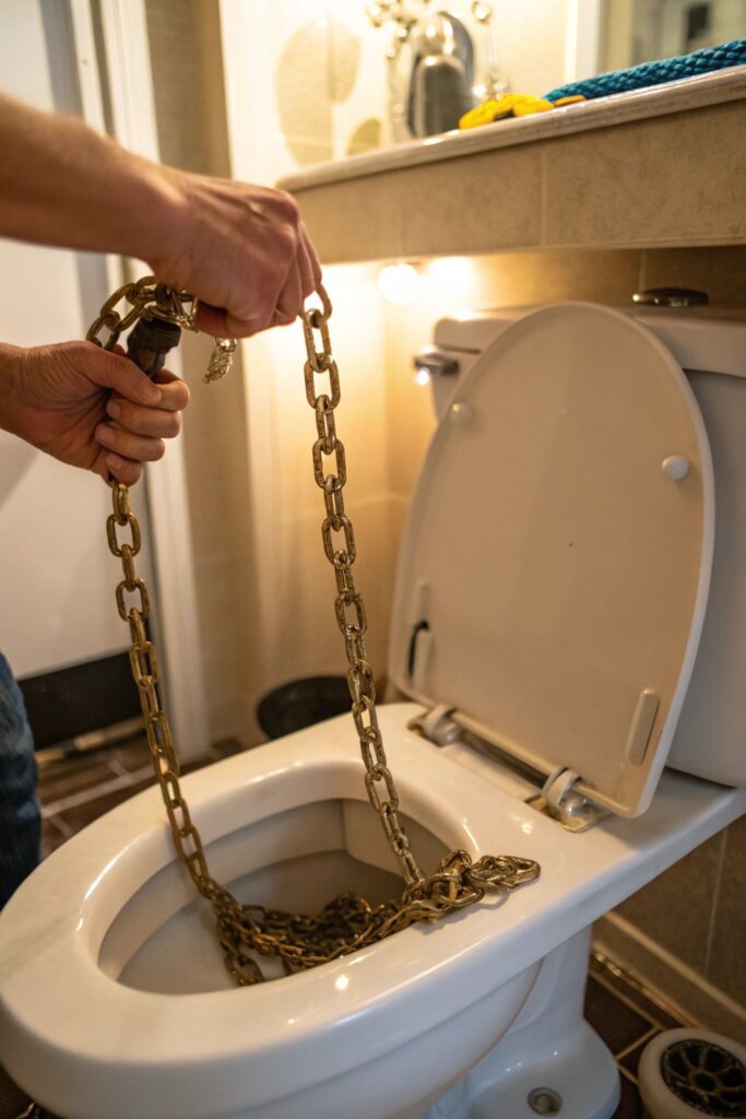 12 Reasons a Toilet Is Still Running After Replacing All Parts chain caught flapper toilet running