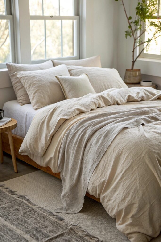 10 Best Dorm Bedding Sets: Duvet vs Comforter Explained linen blend duvet cover dorm bedding breathable