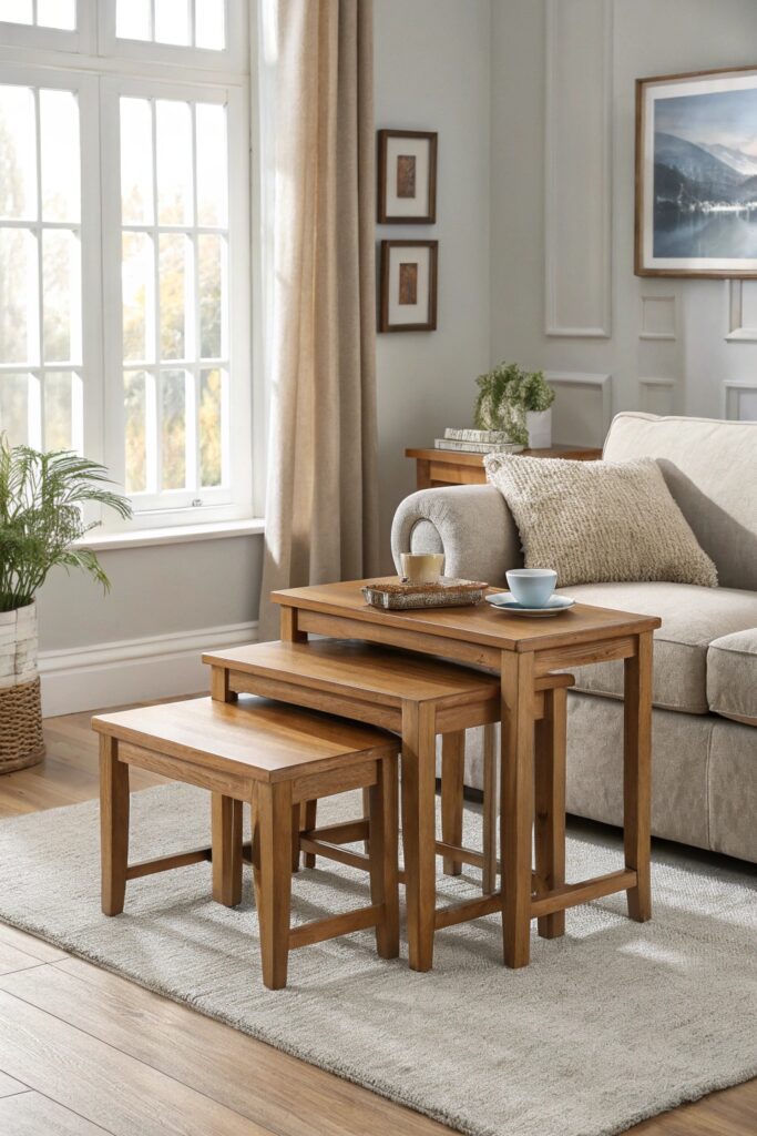 15 Small Space Living Essentials Every Apartment Needs nesting tables small space essential