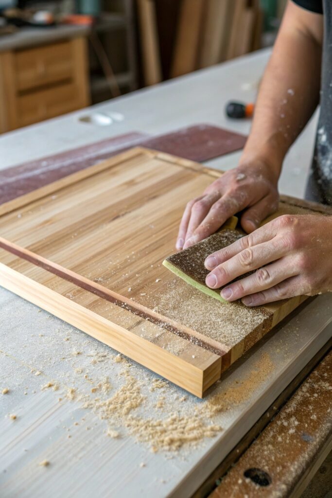 10 Ways to Remove Mold From a Bamboo Cutting Board Safely sand deep mold stains bamboo cutting board