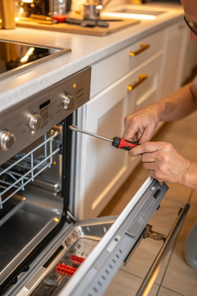 10 Fixes for a Bosch Dishwasher Door That Won't Stay Open spring tension adjustment bosch dishwasher door