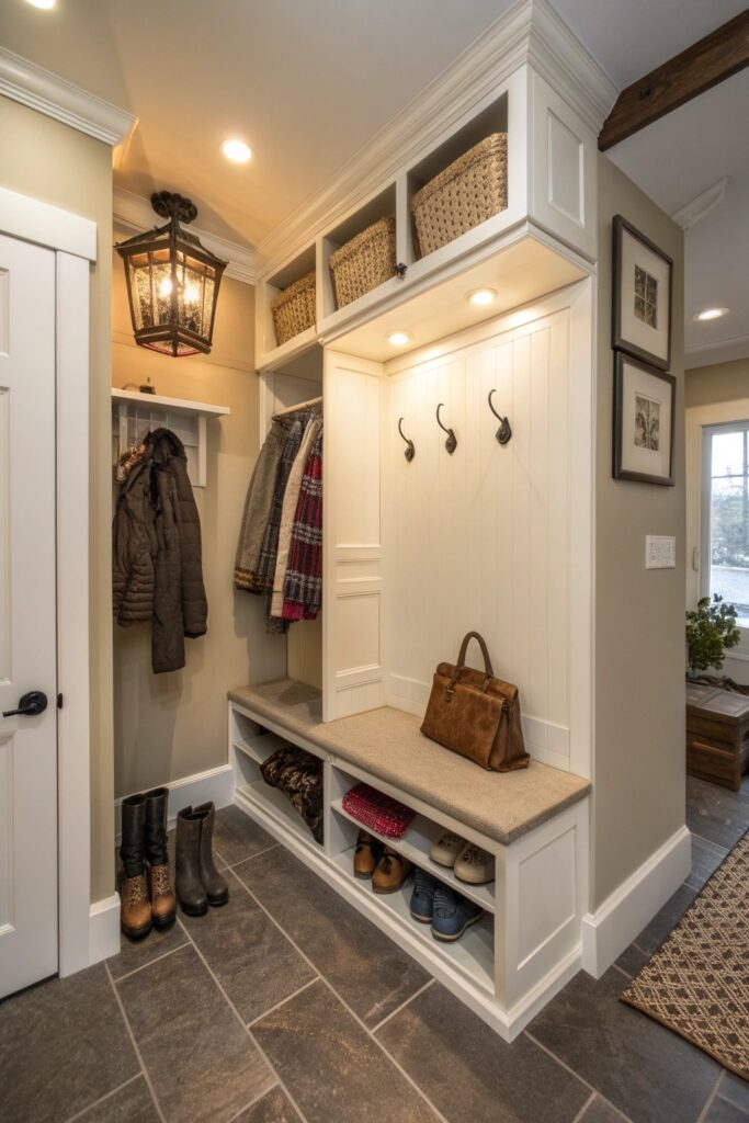 convert closet mini mudroom diy