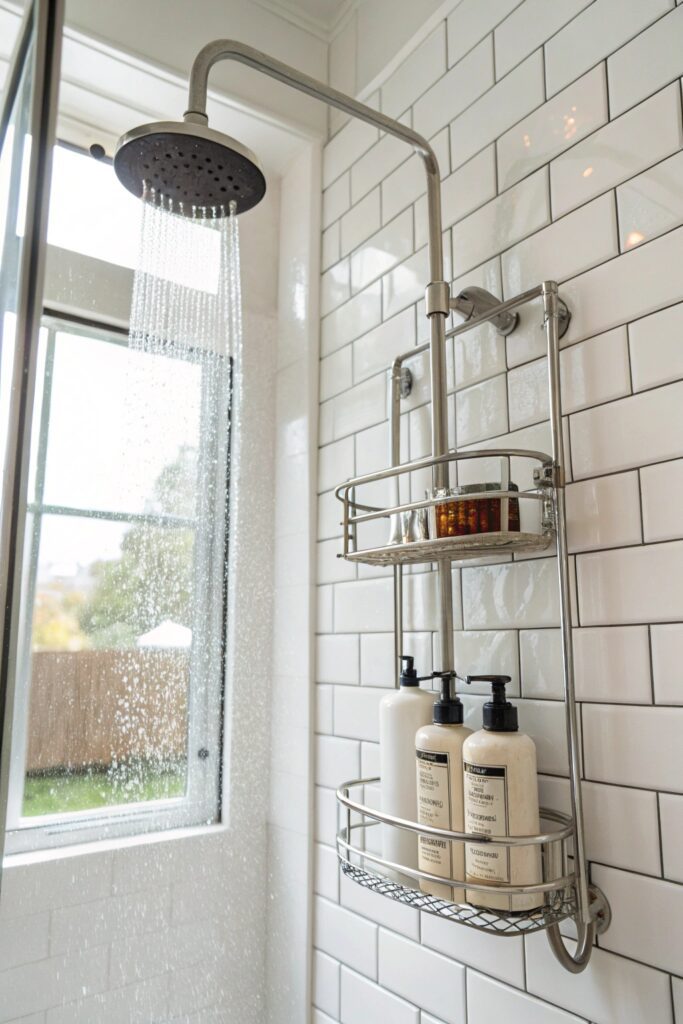 12 IKEA Bathroom Hacks to Maximize Storage on a Budget shower caddy organization system ikea bathroom