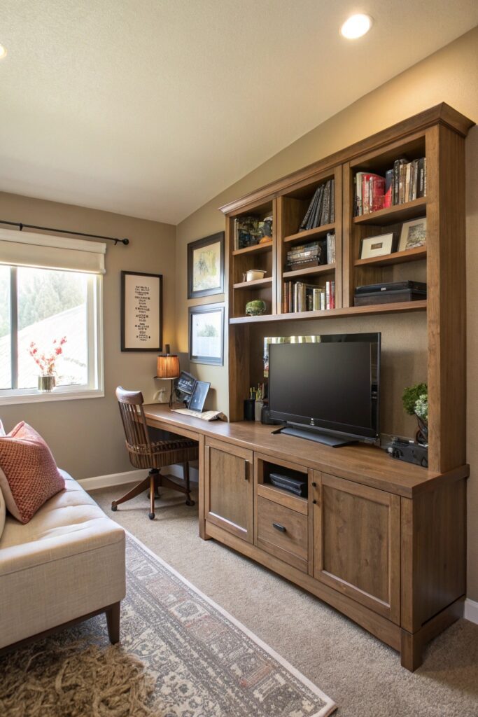 multi functional tv wall small living room