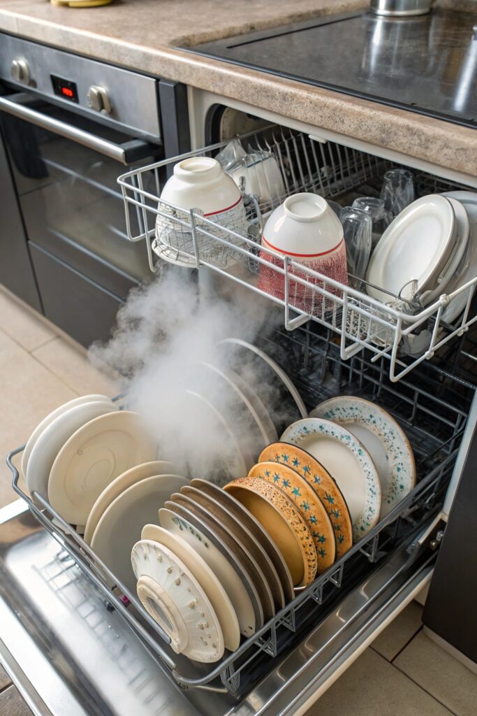 12 Reasons Your Whirlpool Dishwasher Heat Dry Only Isn't Working overloading rack blocks airflow dishwasher drying