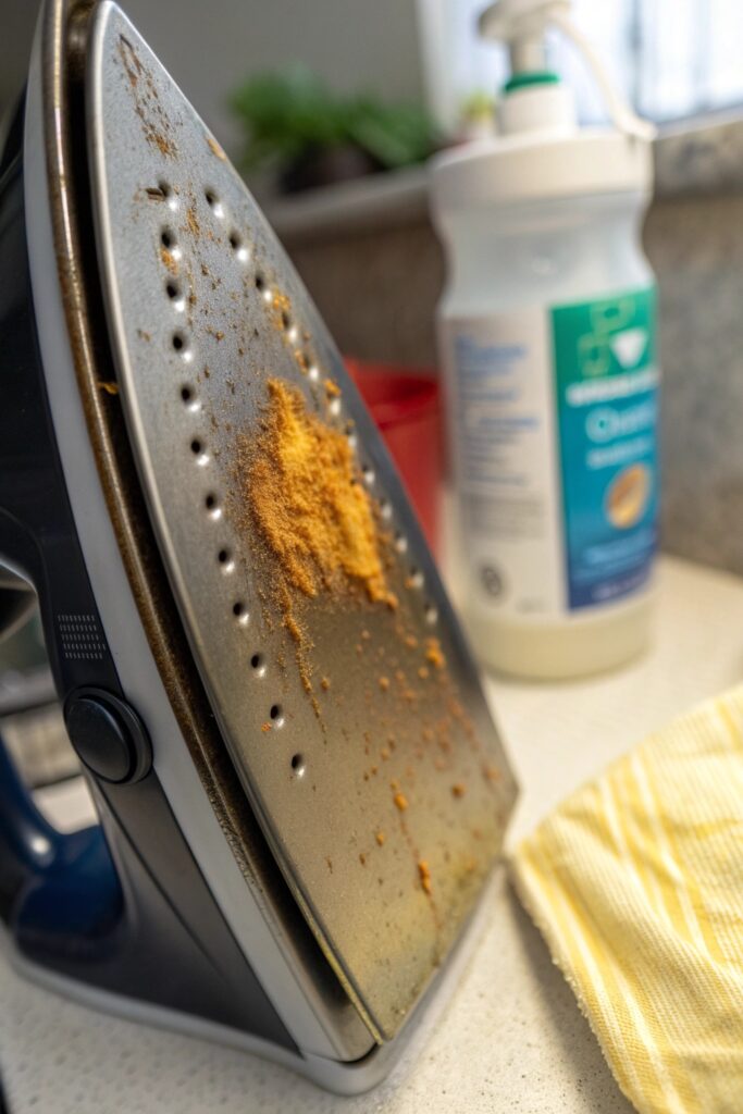 10 Reasons Black Specks Are Coming Out of Your Iron (With Fixes) ironing over starch residue iron specks