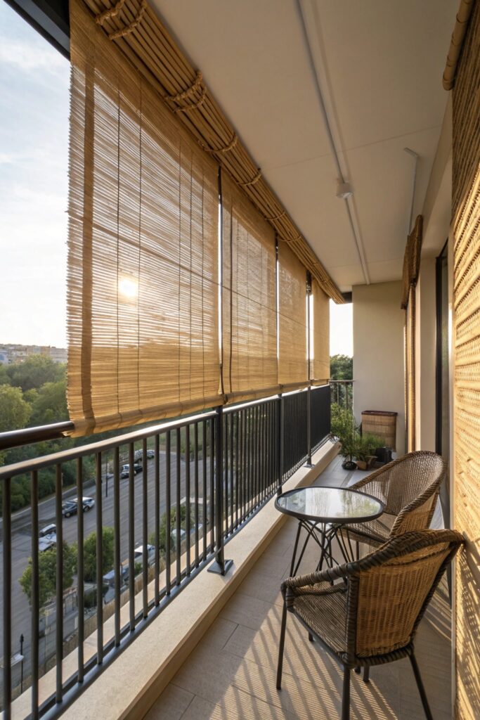 12 Apartment Balcony Privacy Ideas for a Cozy Outdoor Retreat outdoor blinds balcony privacy