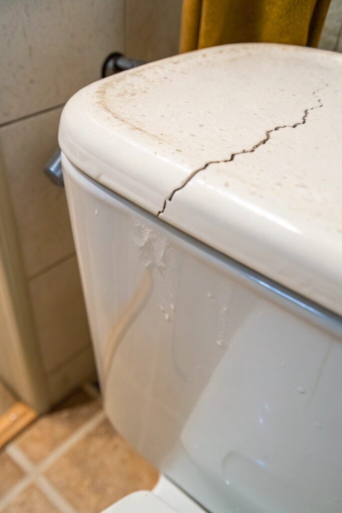 12 Reasons a Toilet Is Still Running After Replacing All Parts cracked toilet tank hairline crack