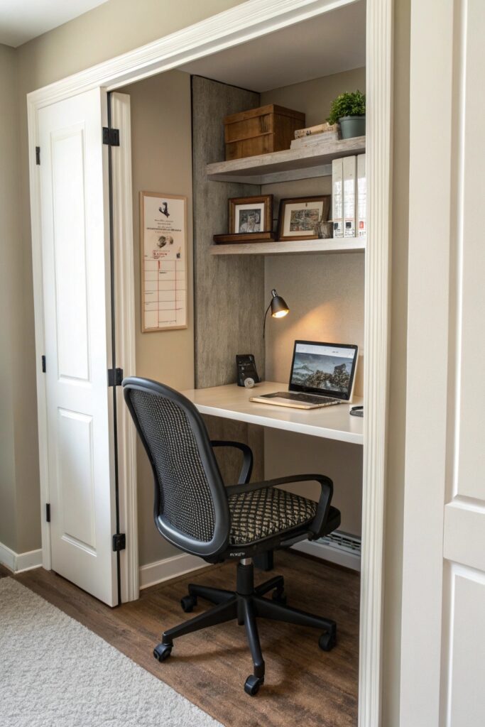11 Cloffice Ideas That Create a Productive Work-From-Home Setup 11 Cloffice Ideas That Create a Productive Work-From-Home Setup
