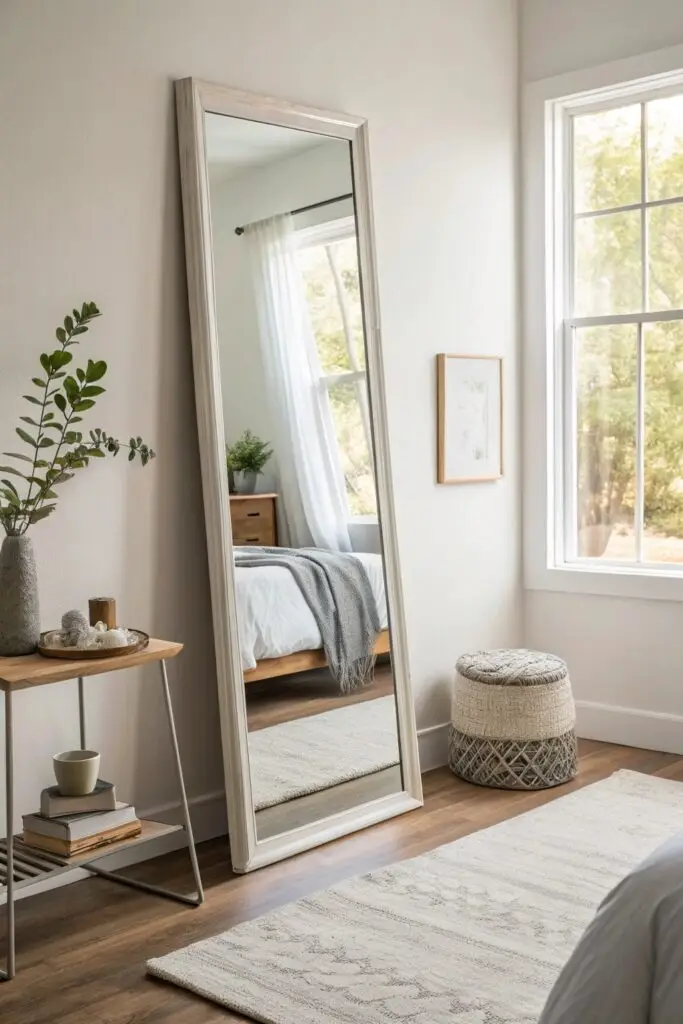 full length mirror small bedroom
