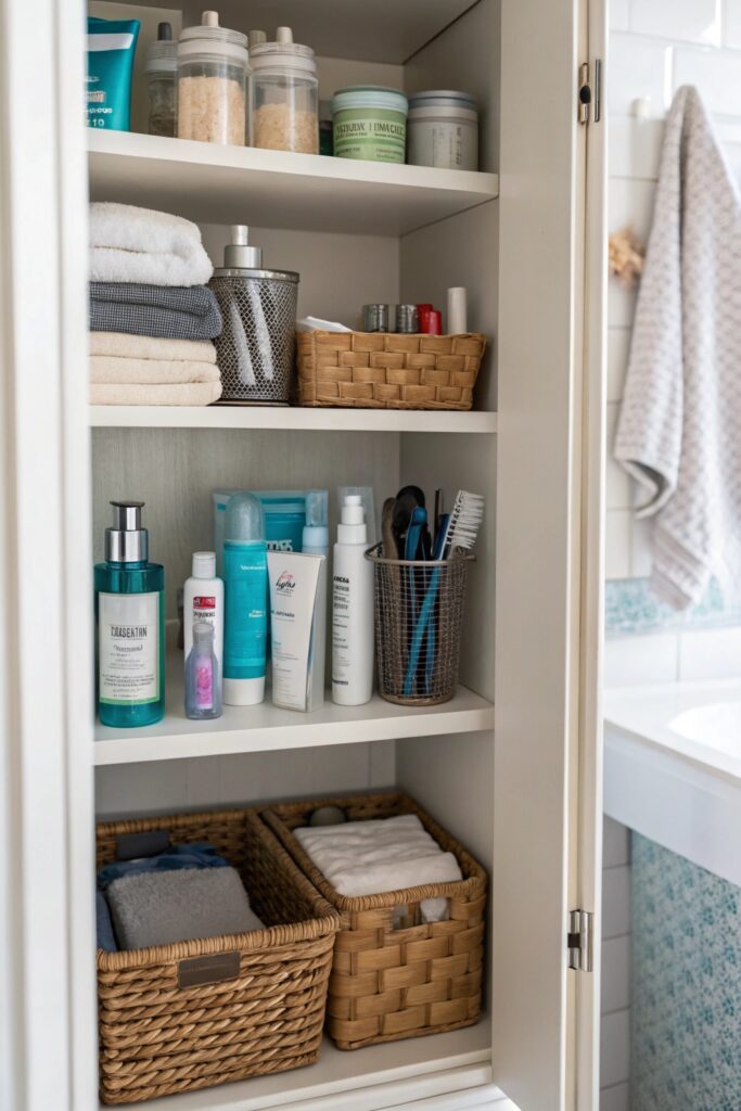 15 Bathroom Closet Organization Ideas for a Clutter-Free Space 15 Bathroom Closet Organization Ideas for a Clutter-Free Space