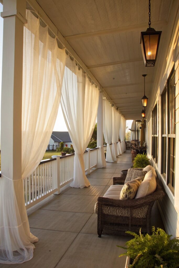 outdoor curtains drapes long porch