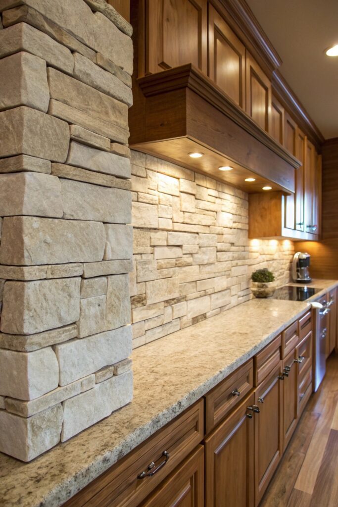 10 Stone Wall Backsplash German Smear Ideas That Add Rustic Charm 10 Stone Wall Backsplash German Smear Ideas That Add Rustic Charm