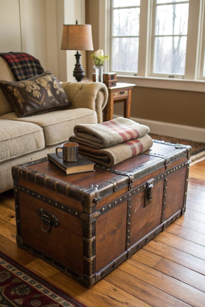 15 Coffee Table Ideas That Instantly Elevate Your Living Room storage trunk coffee table