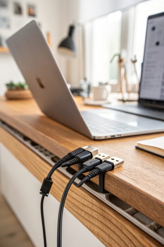 15 Budget-Friendly Organizing Ideas That Instantly Reduce Clutter binder clip cable management desk organizing