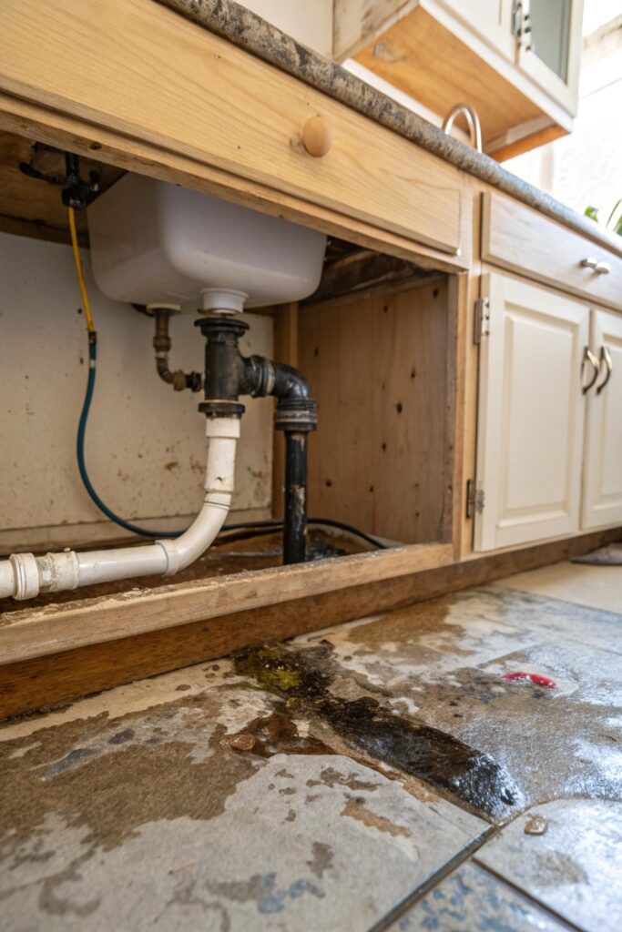 12 Reasons There's No Water in the Kitchen but Everywhere Else water line damage kitchen supply