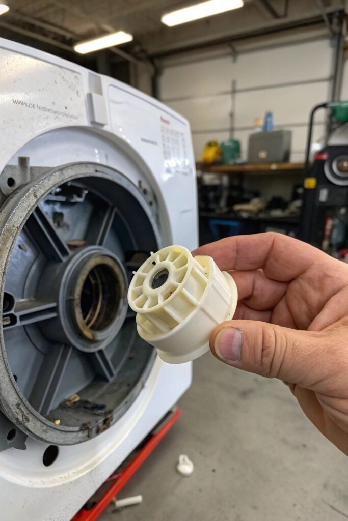 faulty motor coupling washing machine transmission