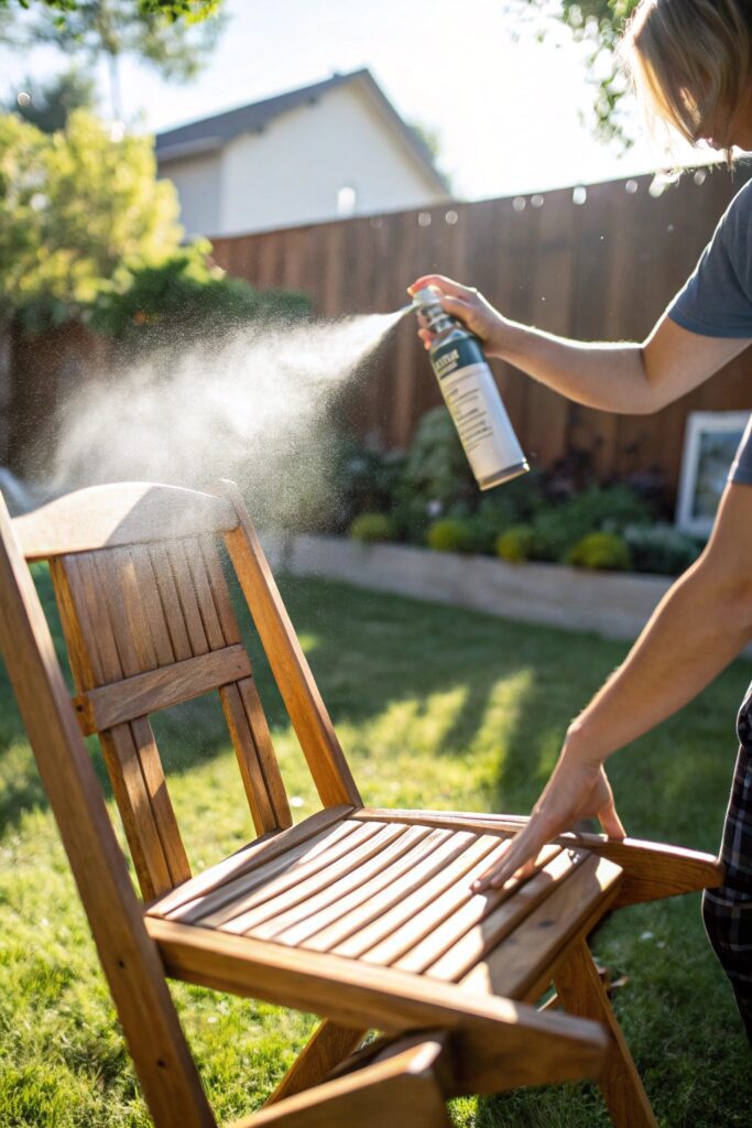 holding can distance rustoleum spray paint technique