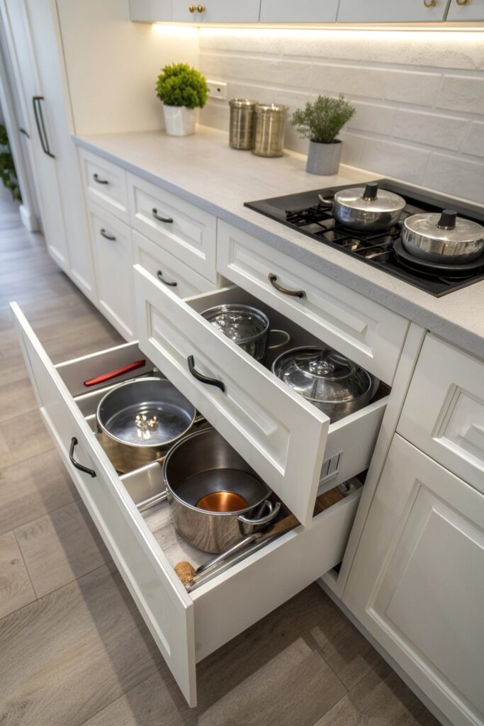 11 Ways to Organize Pots and Pans in Kitchen Cabinets Like a Pro 11 Ways to Organize Pots and Pans in Kitchen Cabinets Like a Pro