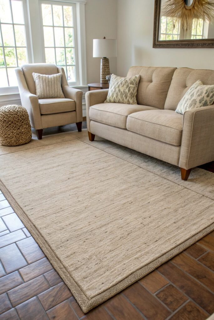 coordinate adjacent open concept areas apartment living room