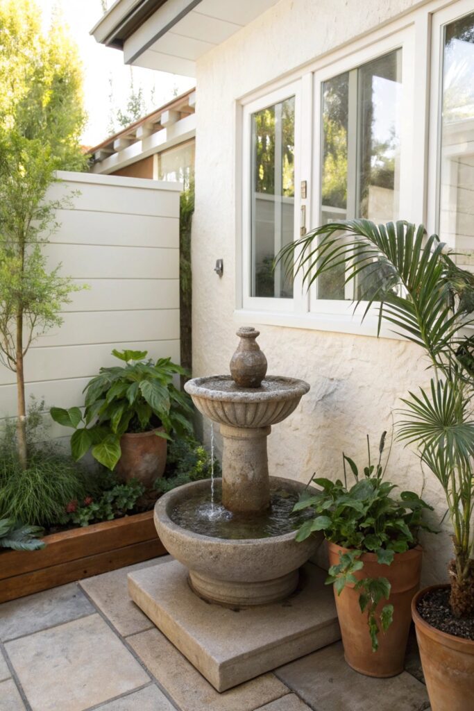 10 Small Patio Makeover Ideas on a Budget That Look Expensive small water feature patio budget