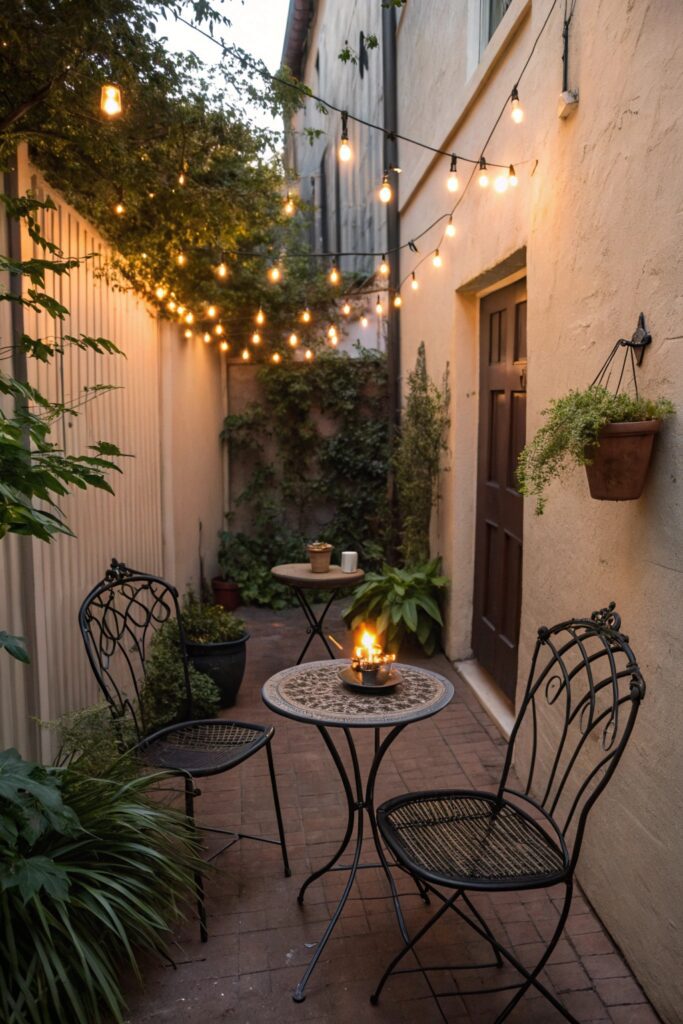 bistro chairs cafe feel fire pit seating