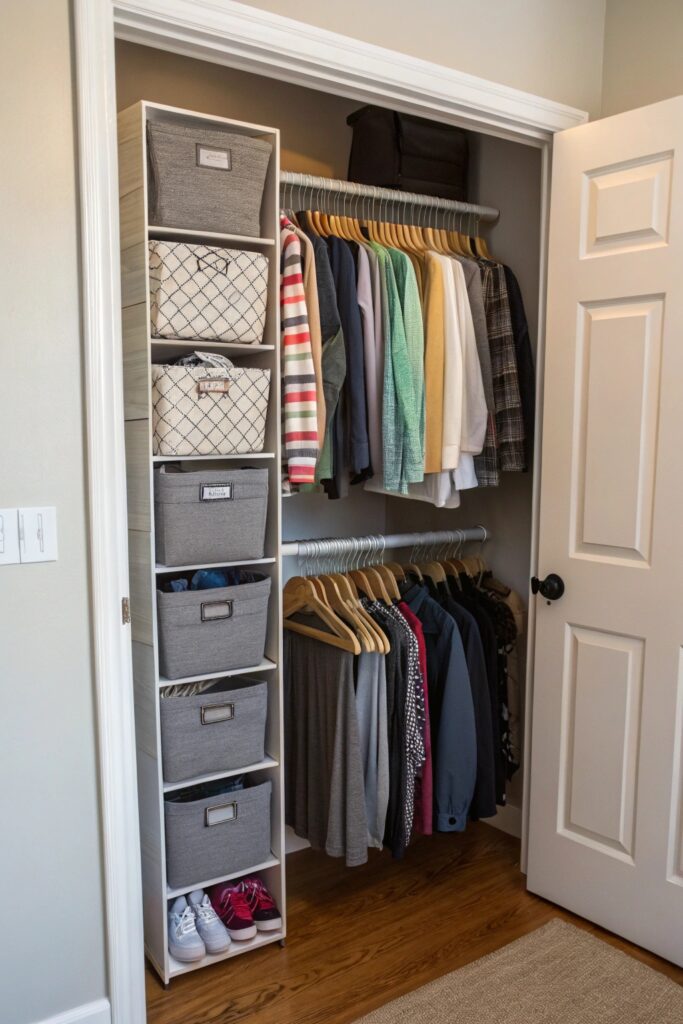 14 Studio Apartment Ideas That Maximize Every Square Foot maximize closet organization studio apartment