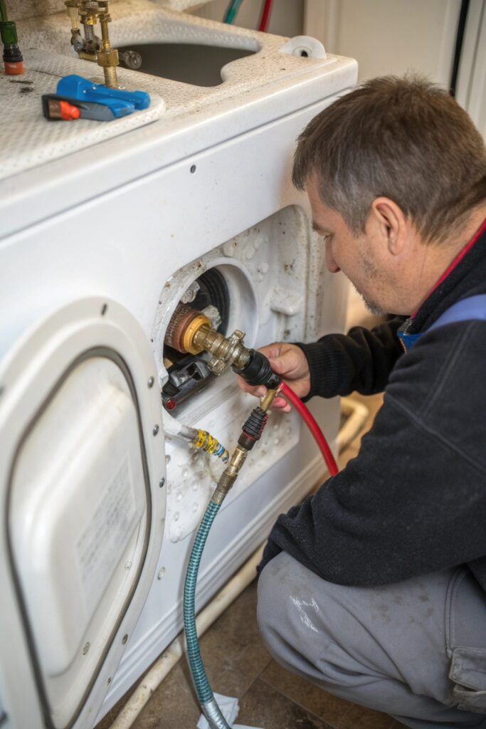 12 Reasons Your Washing Machine Stopped Full of Water failed water inlet valve washing machine