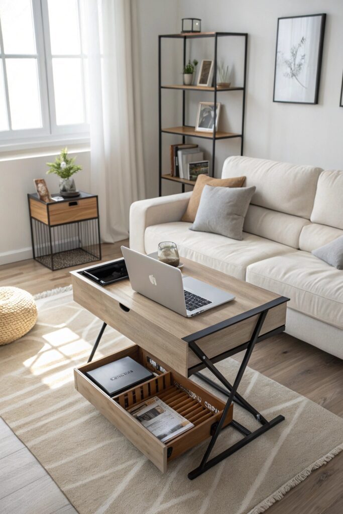 15 Coffee Table Ideas That Instantly Elevate Your Living Room hidden storage coffee table
