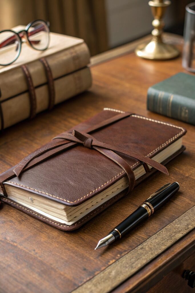 15 Expensive Looking Gifts That Feel Luxurious on Any Budget leather bound journal luxury gift