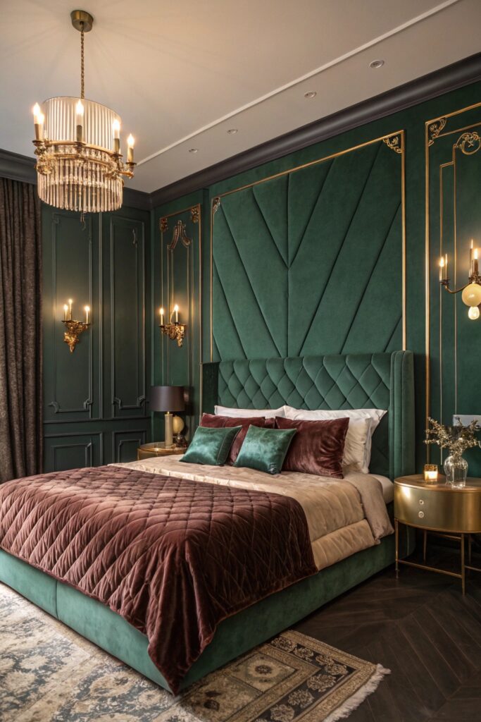 rich forest green bedroom color