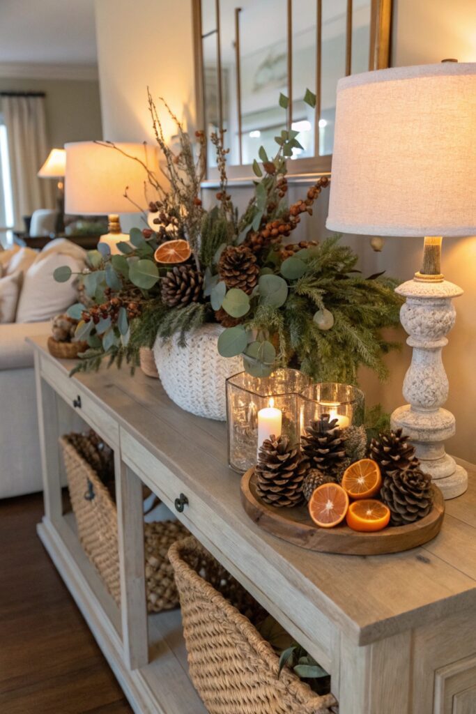 10 Faux Eucalyptus Decor Ideas That Look Surprisingly Real mix holiday seasonal decor eucalyptus