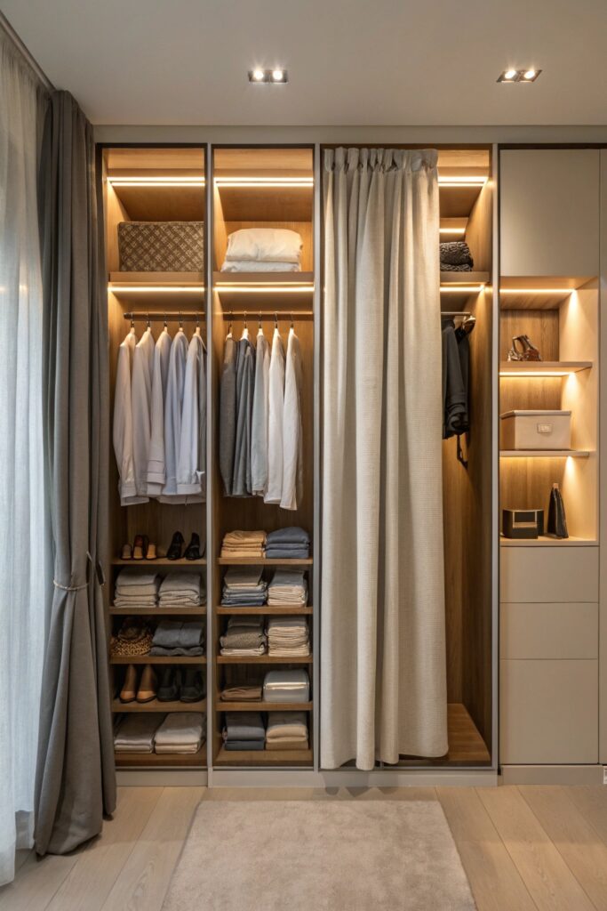 15 Budget-Friendly Organizing Ideas That Instantly Reduce Clutter tension rod closet divider organizing