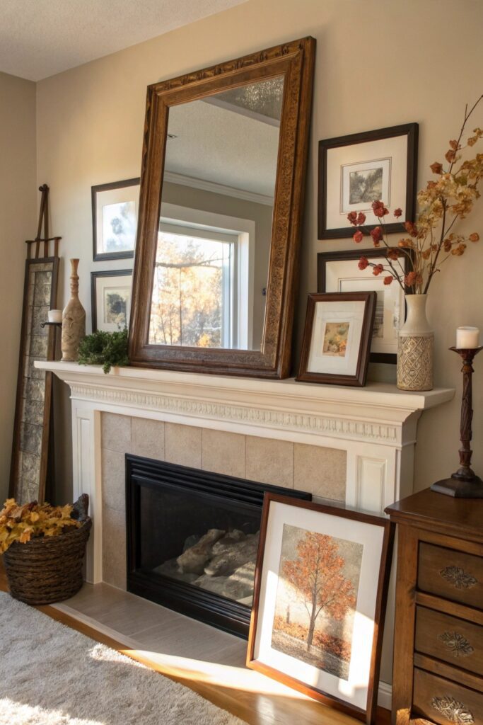12 Fall Fireplace Styling Ideas That Make Your Home Feel Cozy Instantly fall fireplace styling
